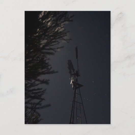 WINDMILL NIGHT SKY QUEENSLAND AUSTRALIEN POSTKARTE (Vorderseite)