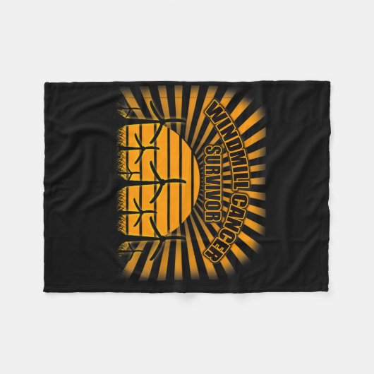 Windmill Noise Cancer Anti Trump Funny Mocking Fak Fleecedecke (Vorderseite (Horizontal))