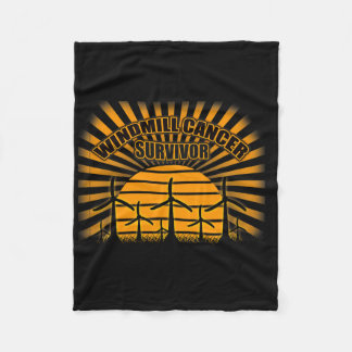 Windmill Noise Cancer Anti Trump Funny Mocking Fak Fleecedecke