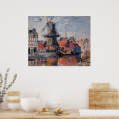 Windmill on the Onbekende Canal Poster (Küche)