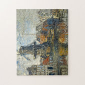 Windmill, Onbekende Gracht Amsterdam Monet Fine Puzzle (Vertikal)