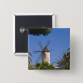 Windmill, Palma, Mallorca, Spanien Button (Vorne & Hinten)