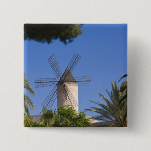 Windmill, Palma, Mallorca, Spanien Button