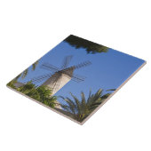 Windmill, Palma, Mallorca, Spanien Fliese (Seite)