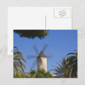 Windmill, Palma, Mallorca, Spanien Postkarte (Vorne/Hinten)