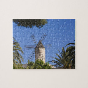 Windmill, Palma, Mallorca, Spanien Puzzle