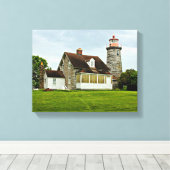 Windmill Point Lighthouse Canvas Print Leinwanddruck (Insitu (Holzboden))