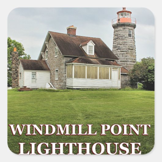 Windmill Point Lighthouse, Lake Champlain Stickers (Vorderseite)