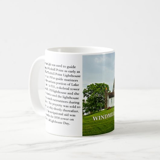 Windmill Point Lighthouse, Tasse Vermont (Vorderseite Links)