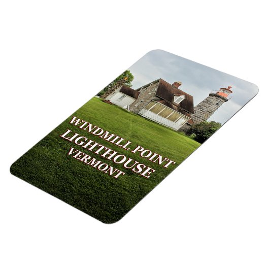 Windmill Point Lighthouse, Vermont Flexi Magnet (Linke Seite)