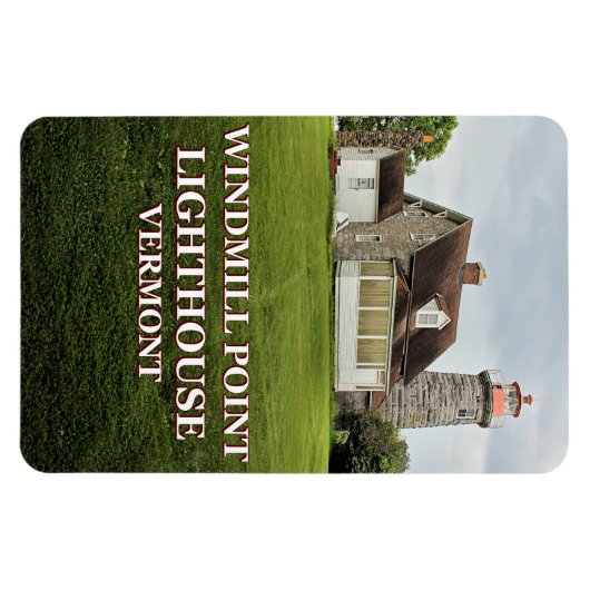 Windmill Point Lighthouse, Vermont Flexi Magnet (Horizontal)