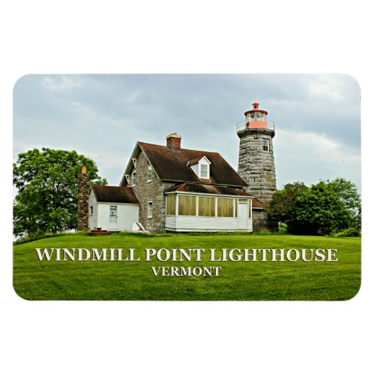 Windmill Point Lighthouse, Vermont Flexi Magnet (Horizontal)