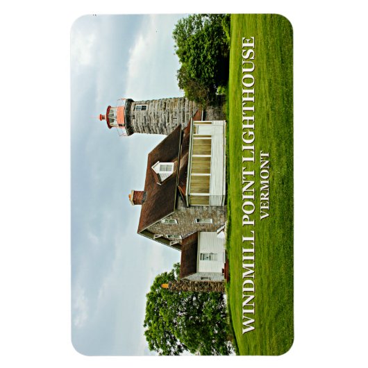 Windmill Point Lighthouse, Vermont Flexi Magnet (Vertikal)