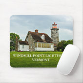 Windmill Point Lighthouse, Vermont Mousepad (Mit Mouse)