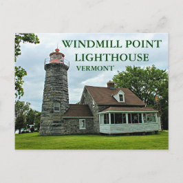 Windmill Point Lighthouse, Vermont Postcard Postkarte