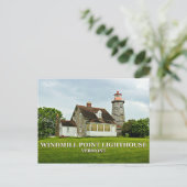 Windmill Point Lighthouse, Vermont Postcard Postkarte (Stehend Vorderseite)