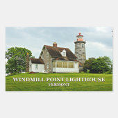 Windmill Point Lighthouse, Vermont Stickers (Vorderseite)
