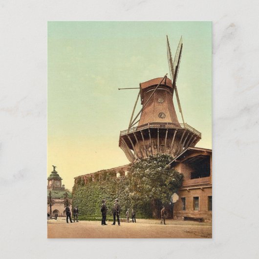 Windmill, Potsdam, Berlin, Deutschland, selten Fot Postkarte (Vorderseite)