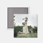 Windmill Rural Farm 1890er Jahre Colorsplash Wasse Magnet (Vorderseite/Rückseite)