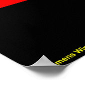 Windmill Sunrise Color - Siemens Wind Power Poster (Ecke)