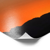 Windmill Sunset Fotodruck (Ecke)