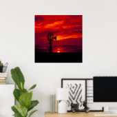 Windmill Sunset Poster (Heimbüro)