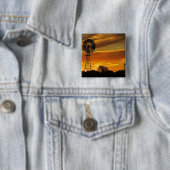 Windmill und Sunset, William Creek, Oodnadatta Button (Beispiel)