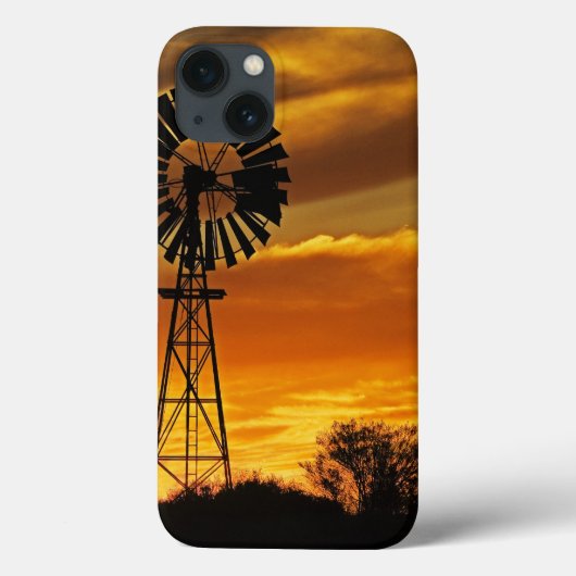 Windmill und Sunset, William Creek, Oodnadatta Case-Mate iPhone Hülle (Rückseite)