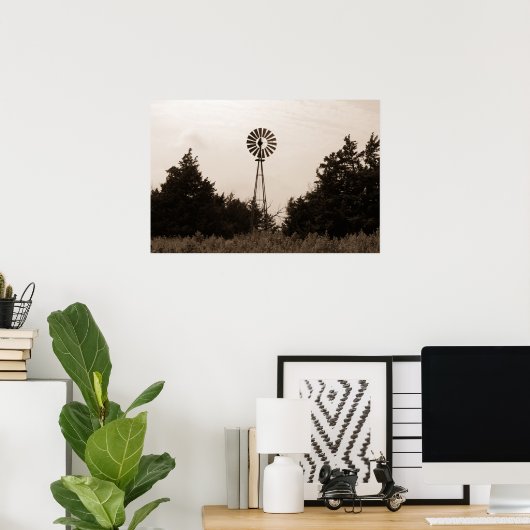Windmill, Viersen Ranch Poster (Heimbüro)