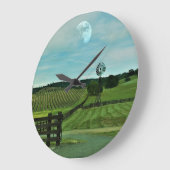 windmill vineyard große wanduhr (Winkel)