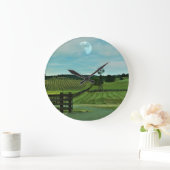 windmill vineyard große wanduhr (Zuhause)