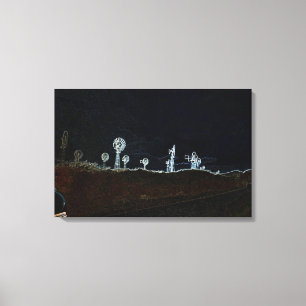 Windmill Windfarm Car Circa 1930er Jahre Fotograf  Leinwanddruck