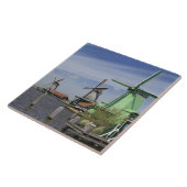 Windmill, Zaanse Schans, Holland, Niederlande 2 Fliese (Seite)