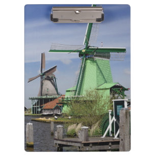 Windmill, Zaanse Schans, Holland, Niederlande 2 Klemmbrett