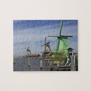 Windmill, Zaanse Schans, Holland, Niederlande 2 Puzzle