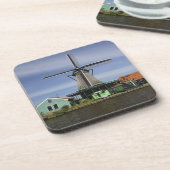 Windmill, Zaanse Schans, Holland, Niederlande 3 Getränkeuntersetzer (Linke Seite)