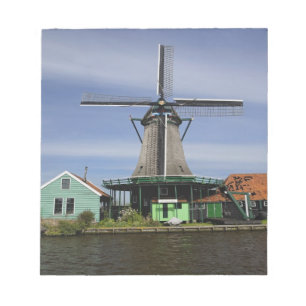 Windmill, Zaanse Schans, Holland, Niederlande 3 Notizblock