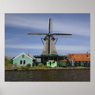 Windmill, Zaanse Schans, Holland, Niederlande 3 Poster