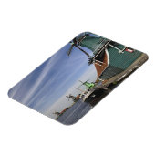 Windmill, Zaanse Schans, Holland, Niederlande Magnet (Linke Seite)