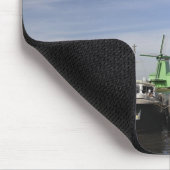 Windmill, Zaanse Schans, Holland, Niederlande Mousepad (Ecke)