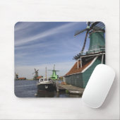 Windmill, Zaanse Schans, Holland, Niederlande Mousepad (Mit Mouse)