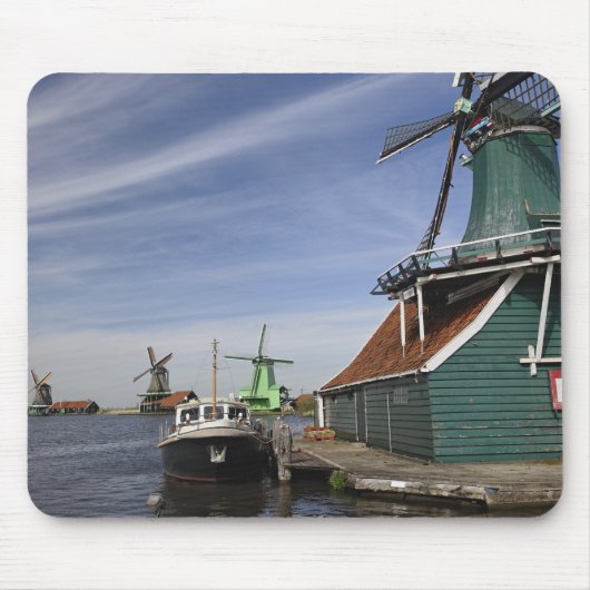 Windmill, Zaanse Schans, Holland, Niederlande Mousepad (Vorne)
