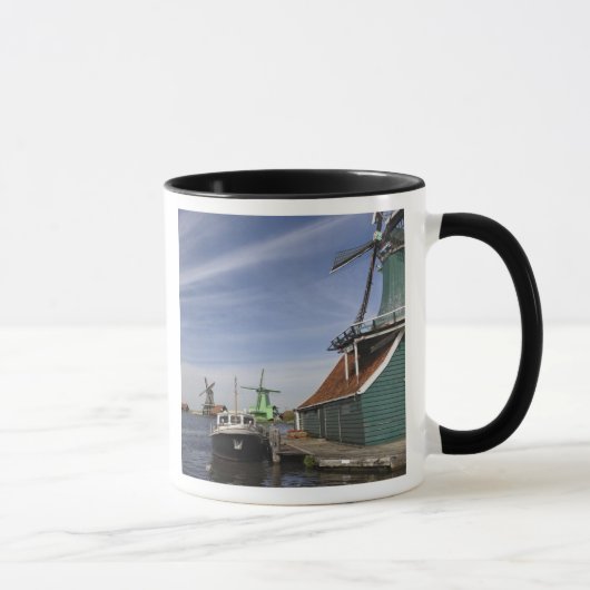 Windmill, Zaanse Schans, Holland, Niederlande Tasse (Rechts)