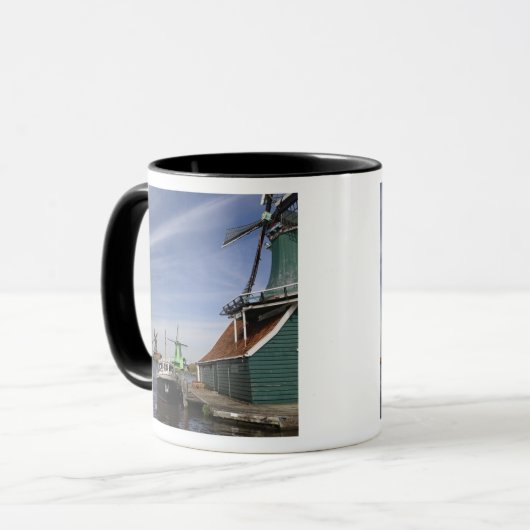 Windmill, Zaanse Schans, Holland, Niederlande Tasse (Vorderseite Links)