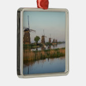 Windmills, Kinderdijk, Niederlande Ornament Aus Metall (Rechts)
