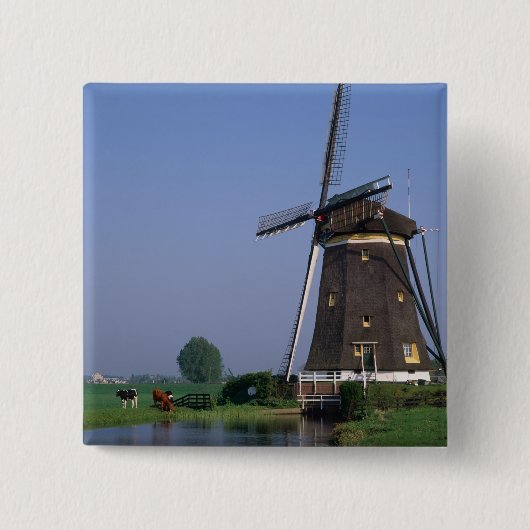Windmills, Leidschendam, Niederlande Button (Vorderseite)
