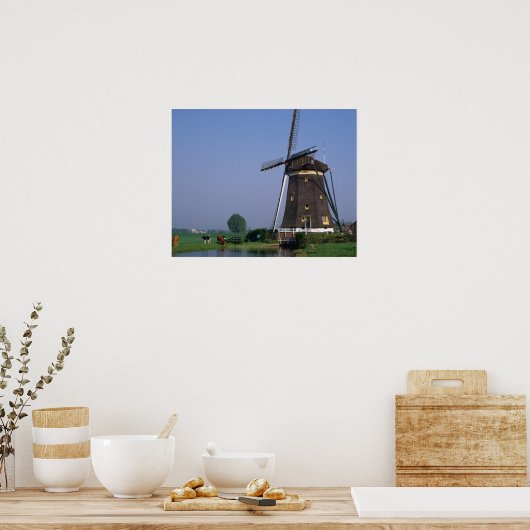 Windmills, Leidschendam, Niederlande Poster (Küche)