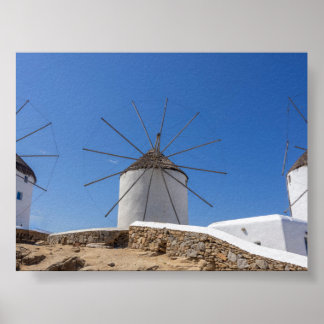 Windmills of Mykonos Poster