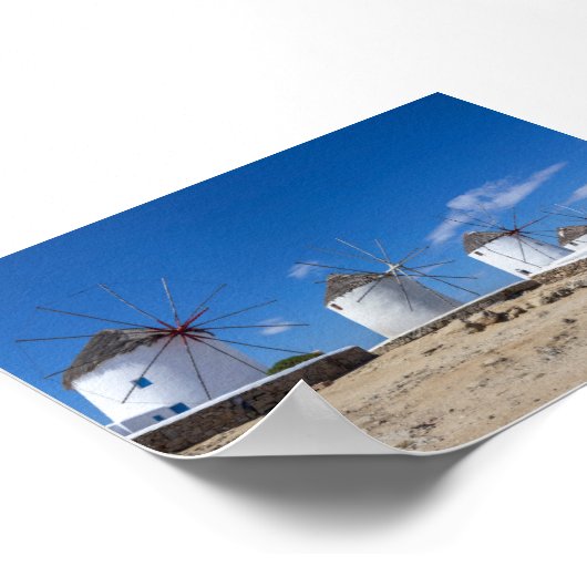 Windmills of Mykonos Poster (Ecke)