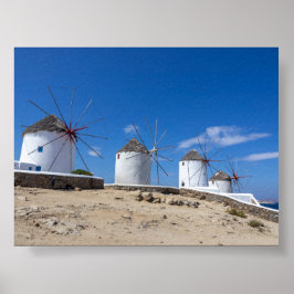 Windmills of Mykonos Poster